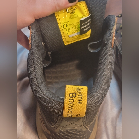 Dr Martens Grapple Steel Toe Cap Brown/Black Leather SIZE 12 US M - Picture 12 of 16